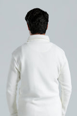 WAFFLE GRID ZIP-UP