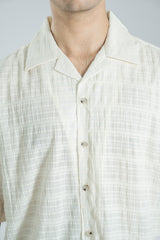 Jacquard Resort Collar Shirt