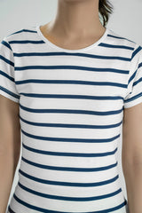 Women Fitted Striper T-Shirt