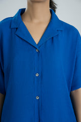 Women Crinkle Texture Shirt