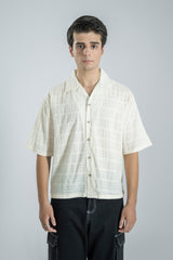 Jacquard Resort Collar Shirt