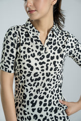 Leopard Crinkle Knit Co-ord Set
