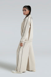 BLACK TRIM TROUSER