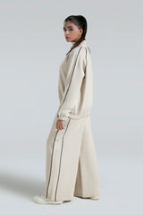 BLACK TRIM TROUSER