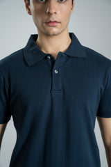 Herringbone Textured Polo & Short