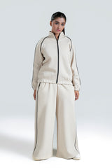 BLACK TRIM TROUSER