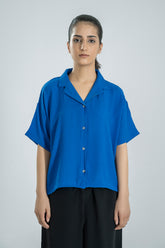 Women Crinkle Texture Shirt