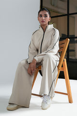 BLACK TRIM TROUSER