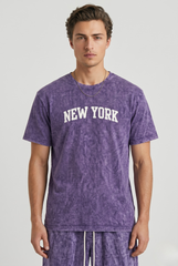 Graphic Washed T-Shirt & Short