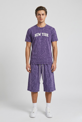 Graphic Washed T-Shirt & Short