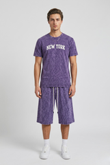 Graphic Washed T-Shirt & Short