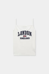 3D London Embroidered Tank Top