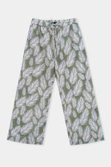 Printed Wide Leg Trouser