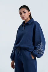 Embroidered Washed Top