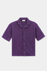 RESORT COLLAR TEXTURED SHIRT