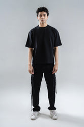 Crew Neck Jacquard T-Shirt