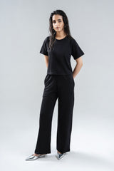 Basic Cropped T-Shirt & Trouser