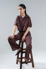 Cropped Woven Shirt