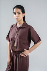 Cropped Woven Shirt