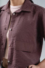 Cropped Woven Shirt
