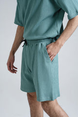 Relaxed-Fit Textured Jacquard Shorts