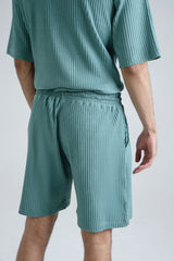 Relaxed-Fit Textured Jacquard Shorts