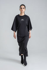 Wide Sleeve T-Shirt & Skirt
