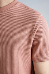 Premium Jacquard Henley T-Shirt