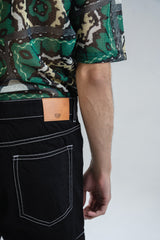 Straight Fit Cargo Denim