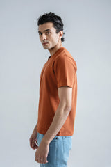 Pique V-Neck T-Shirt