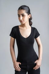 Body Fitted V-Neck