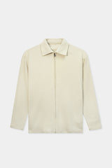 WAFFLE GRID ZIP-UP