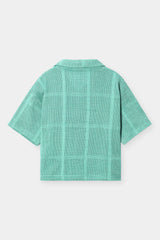 Women Cotton Cellular Fabric Shirt