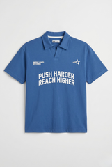 Slogan Print Polo