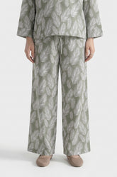Printed Wide Leg Trouser