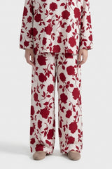 Printed Wide Leg Trouser