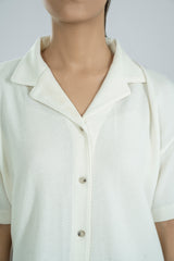 Jacquard  Resort Collar Shirt
