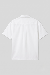White Camp Collar Shirt
