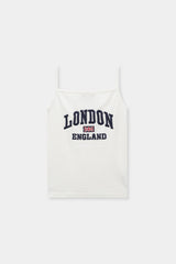 3D London Embroidered Tank Top