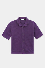 RESORT COLLAR TEXTURED SHIRT