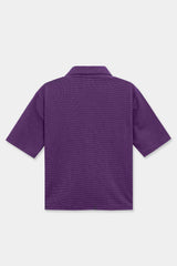 RESORT COLLAR TEXTURED SHIRT