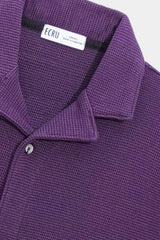 RESORT COLLAR TEXTURED SHIRT