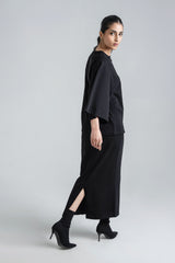 Wide Sleeve T-Shirt & Skirt