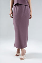 Textured Cropped Fit T-Shit & skirt Set